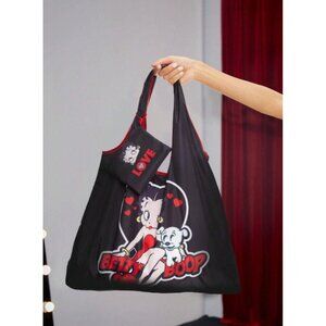 Betty Boop Sweet & Lovely Storage Tote Bag with Matching Coin Purse Reusable